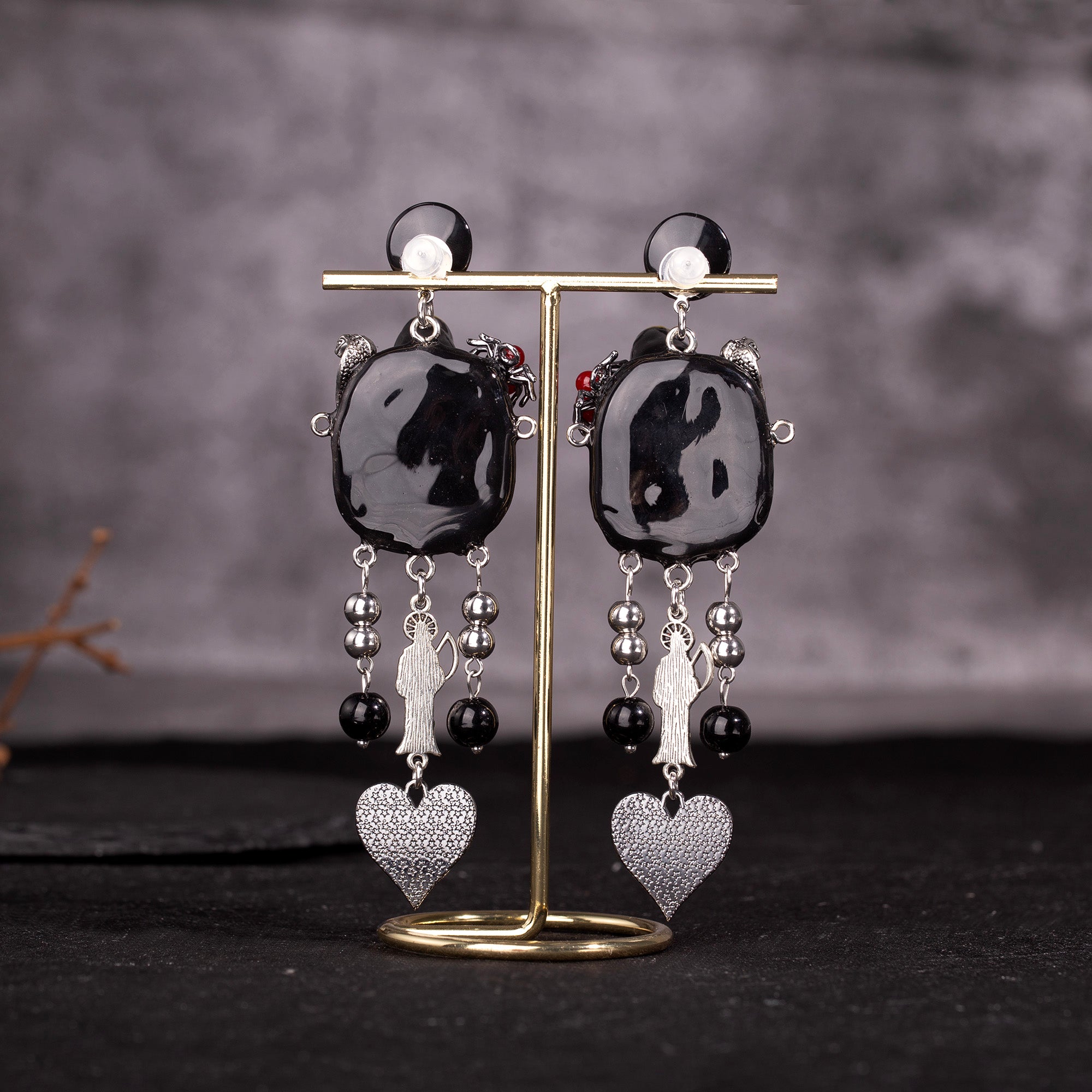 Unicorn Snake Heart Freak Baby Earrings