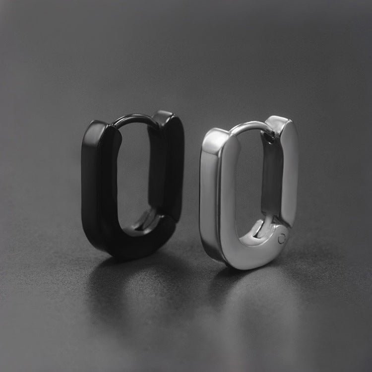 Sterling Silver U-Shape Earrings