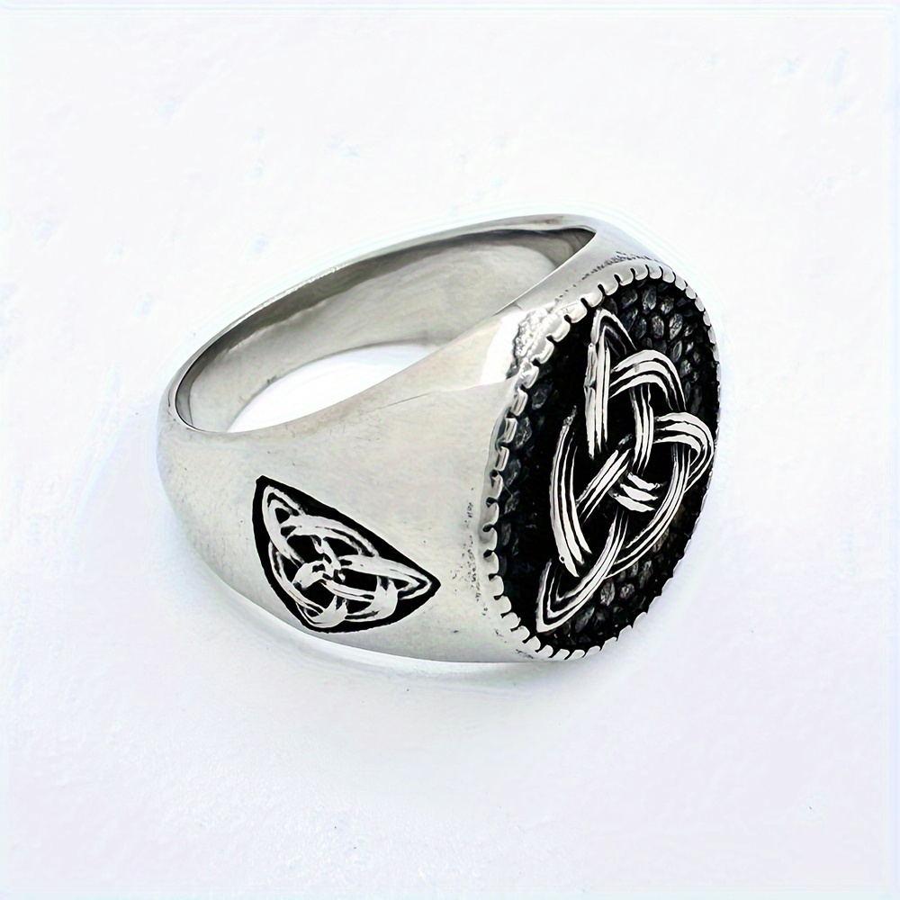 Celtic Trinity Knot Stainless Steel Ring