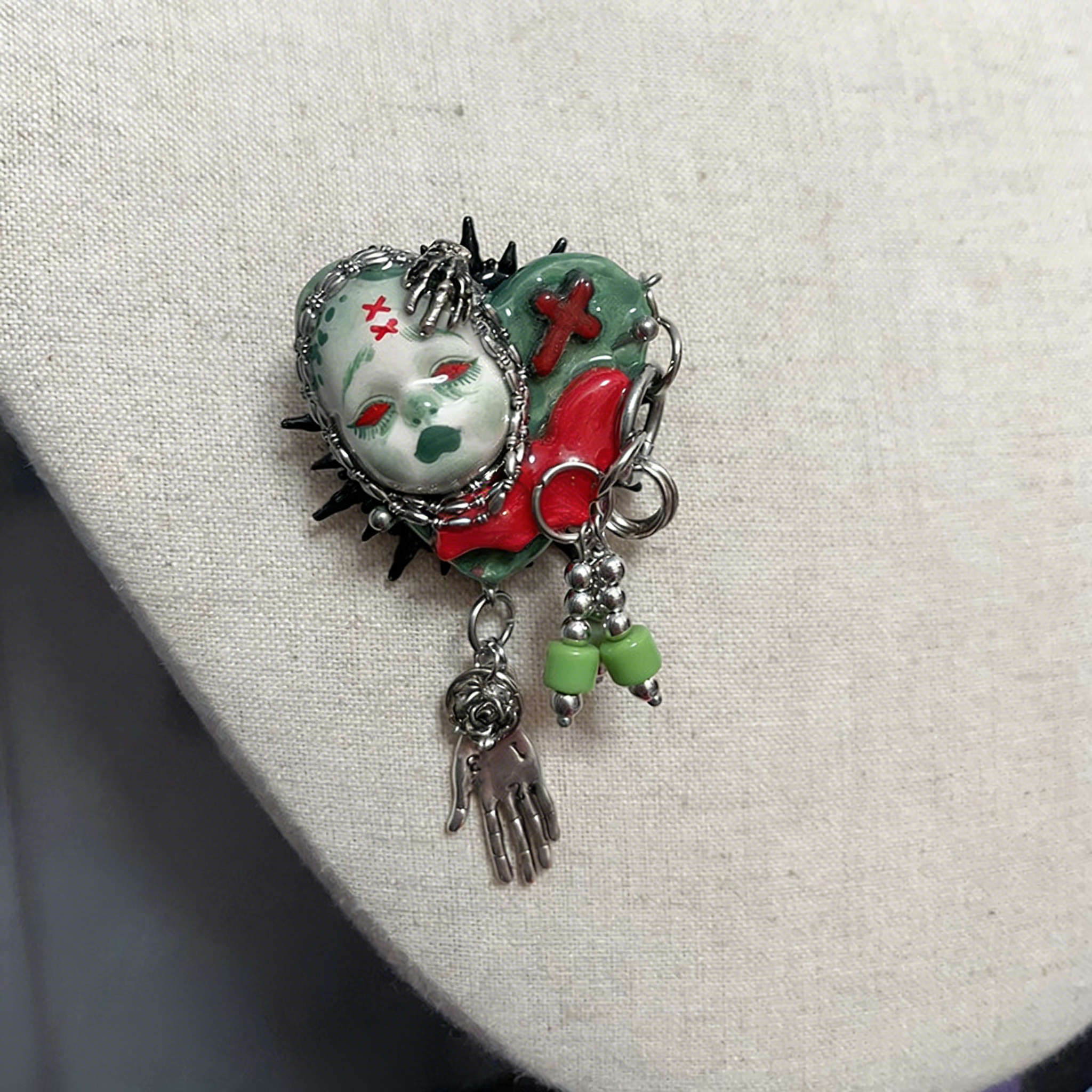 Spectral Hand Spiked Brooch/Ring
