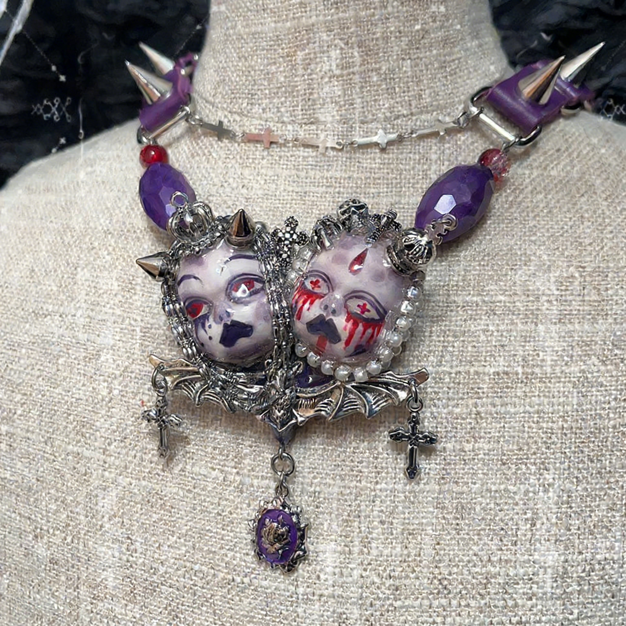 Purple Blood Twin Ritual Choker