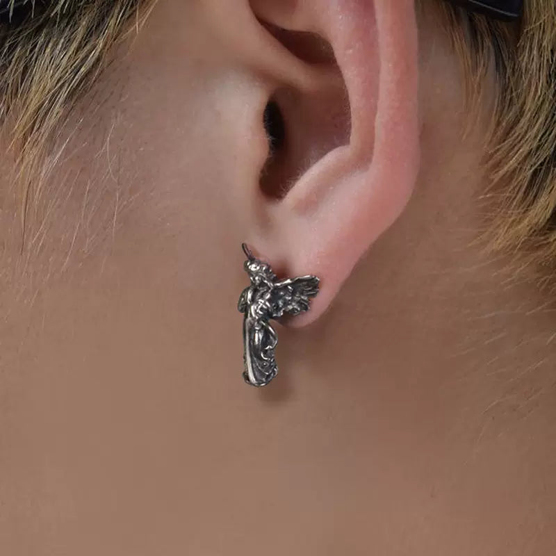 Vintage Angel Stud Earrings