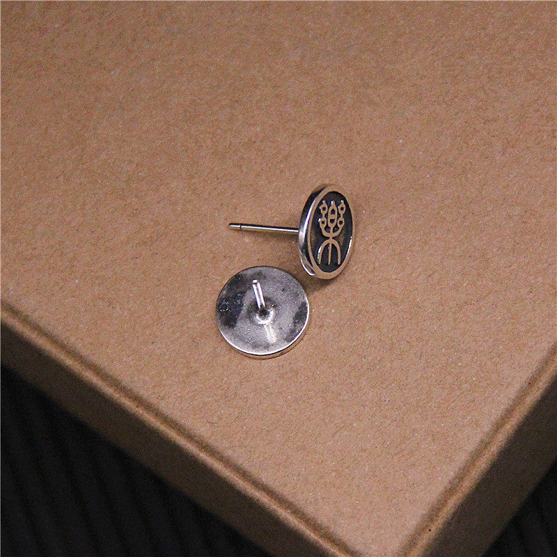 Simple Round Stud Earrings