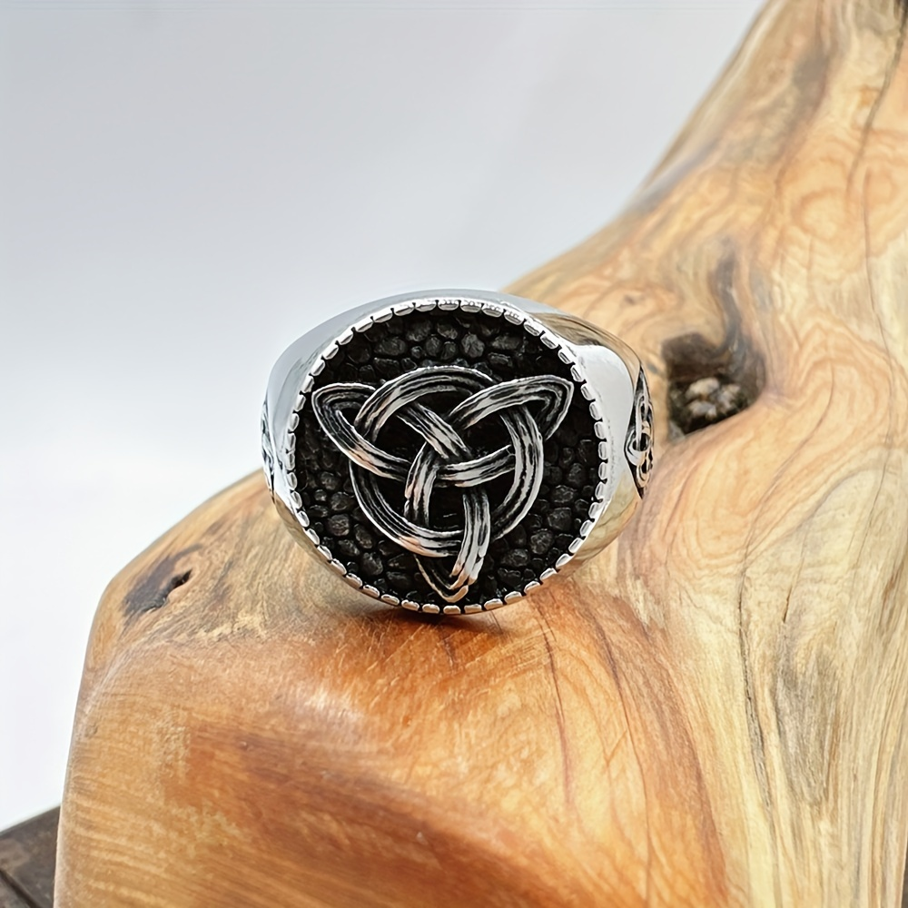 Celtic Trinity Knot Stainless Steel Ring