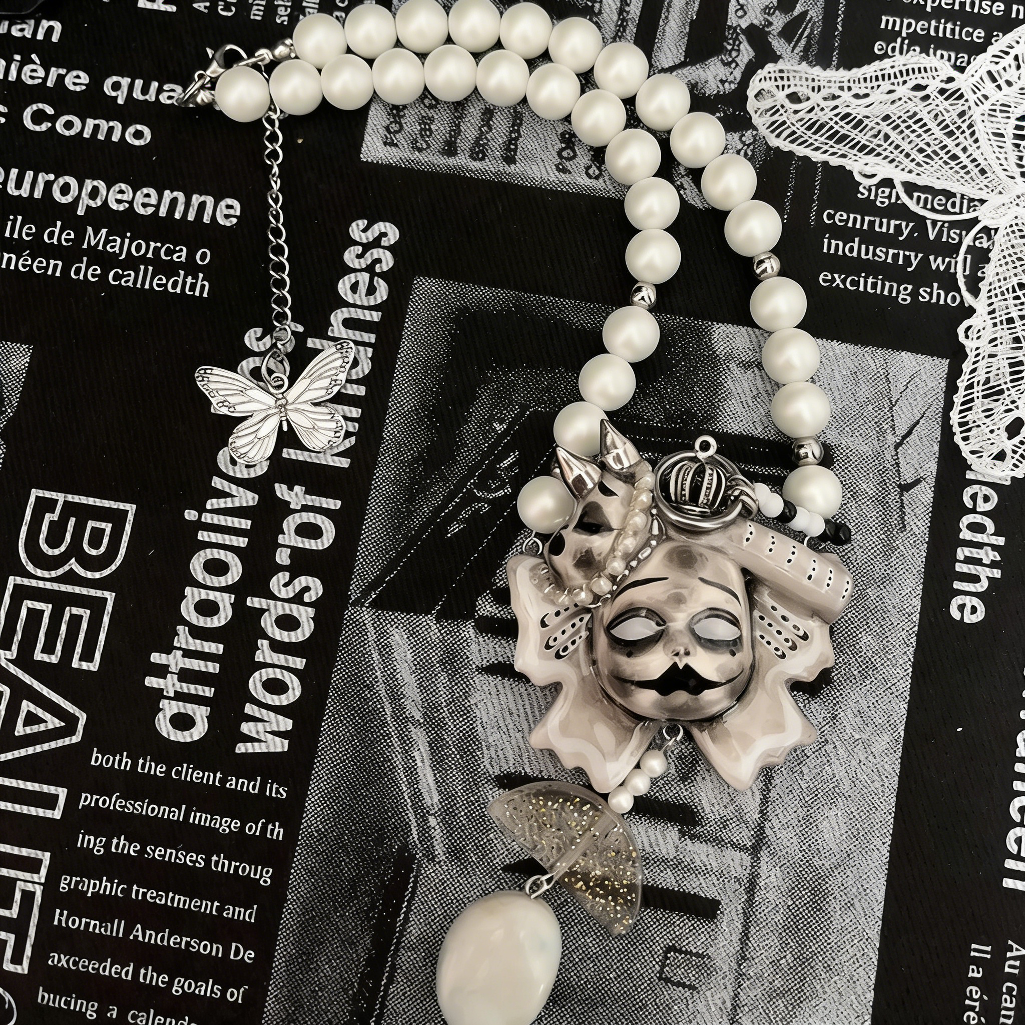 Silver Slumber Beast Necklace