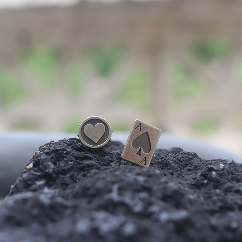 Heart Shaped Stud Earrings