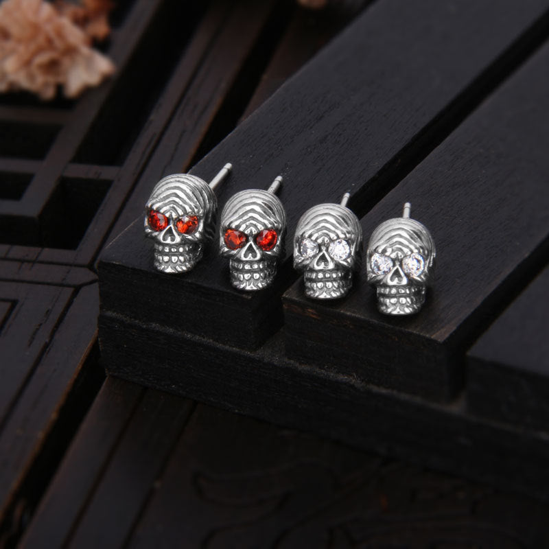 Simple Skull Stud Earrings