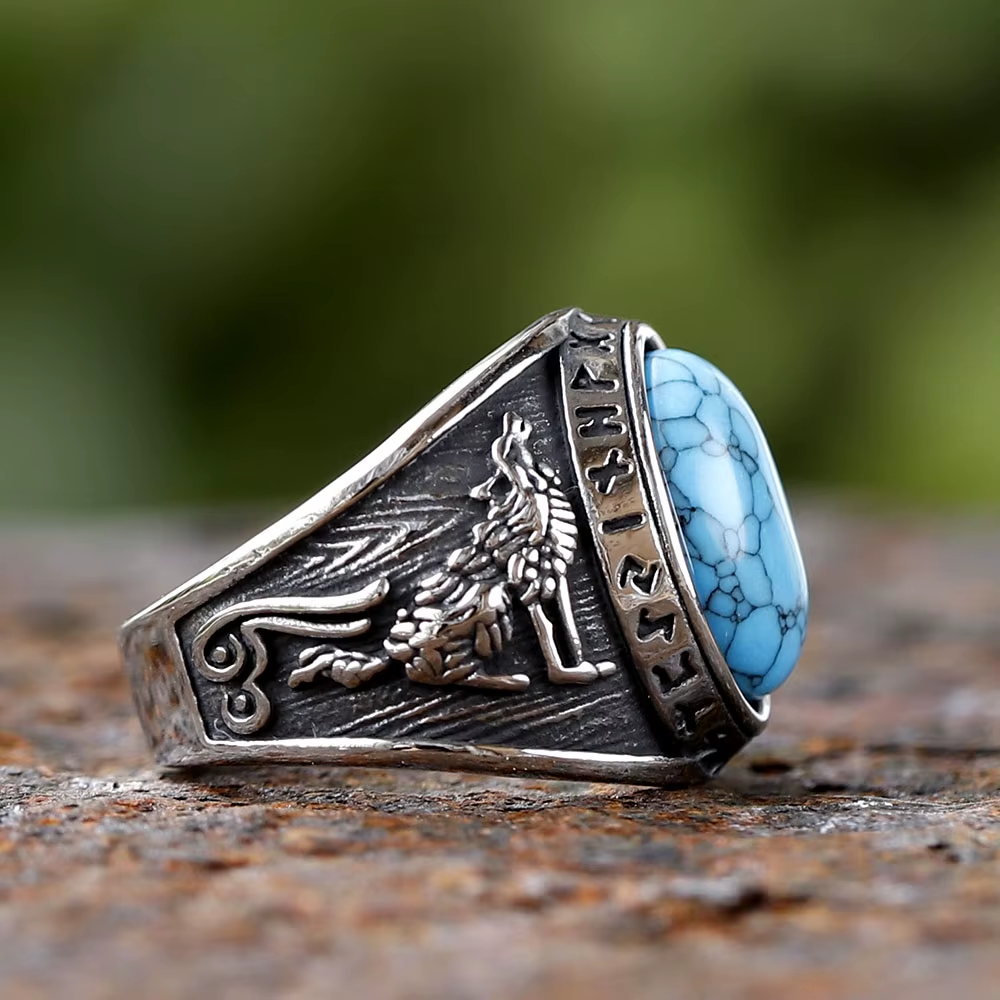 Blumenstruktur mit emailliertem Edelstahlring