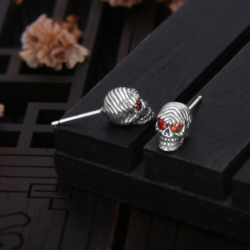 Simple Skull Stud Earrings