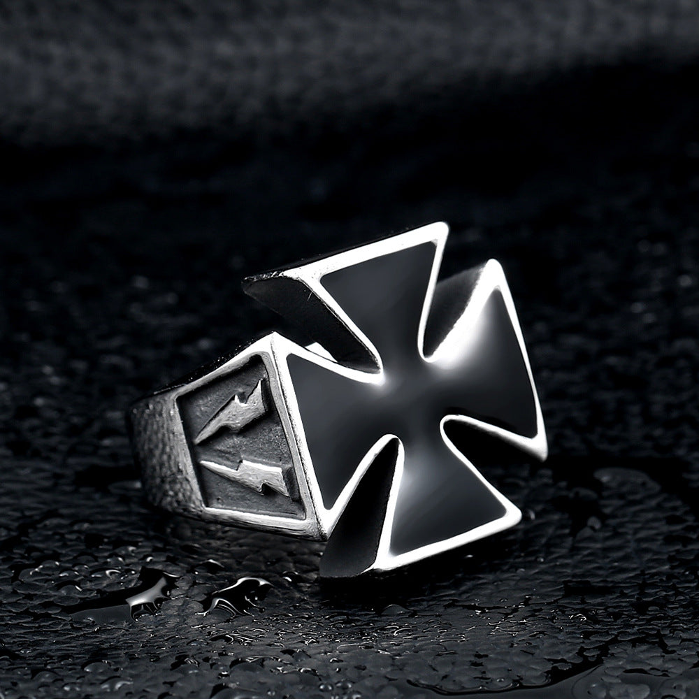 Lightning Cross Ring