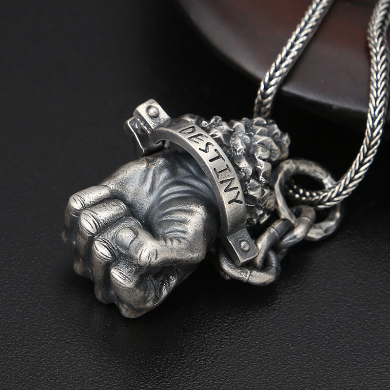 Power Fist Silver Pendant