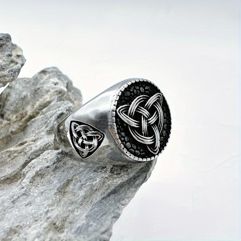 Celtic Trinity Knot Stainless Steel Ring