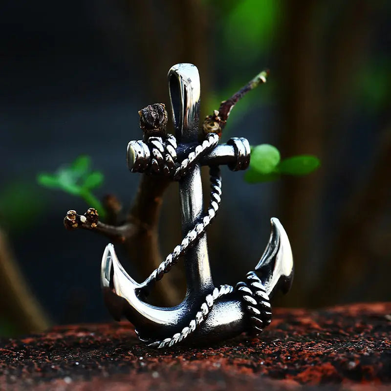 Anchor Stainless Steel Pendant - Vrafi Jewelry