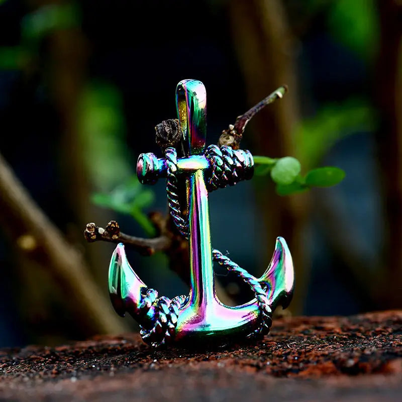 Anchor Stainless Steel Pendant - Vrafi Jewelry