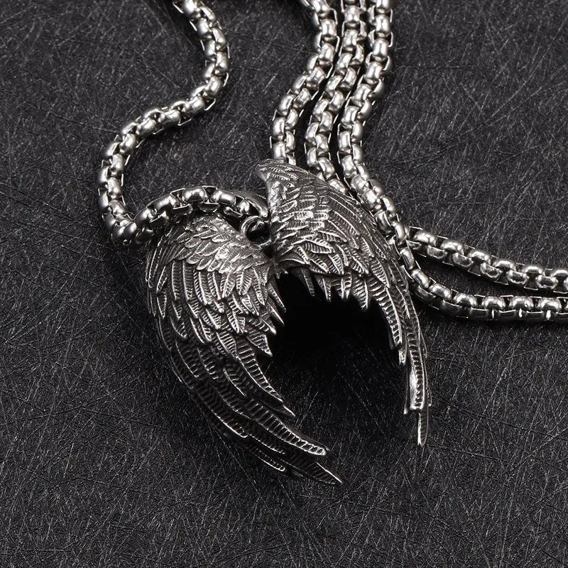 Angel Wings Stainless Steel Pendant VRAFI