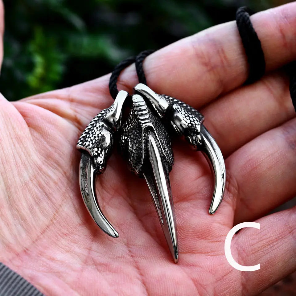 Animal Eagle Claw Stainless Steel Pendant - Vrafi Jewelry