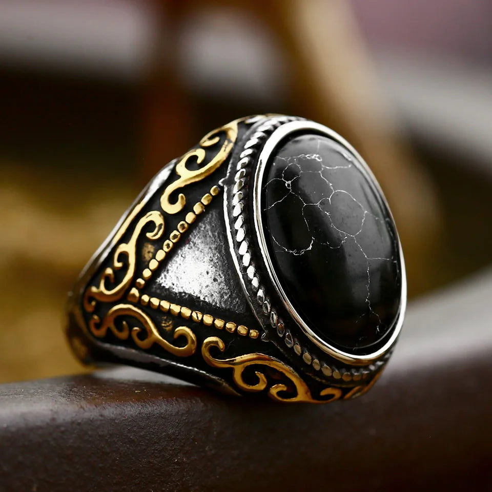 Arabian Gem Stainless Steel Ring