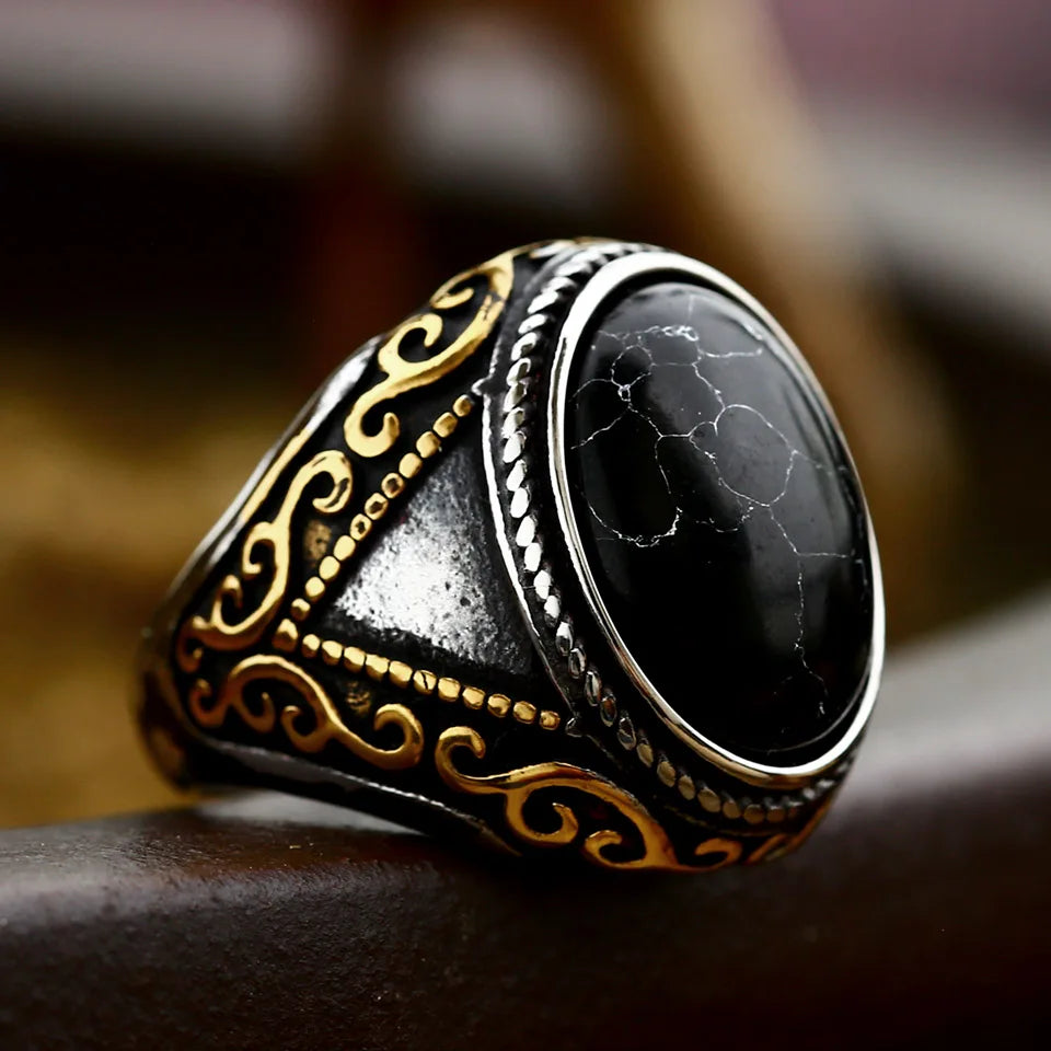 Arabian Gem Stainless Steel Ring