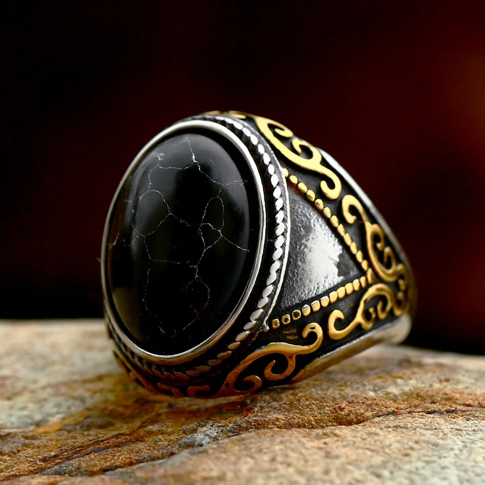 Arabian Gem Stainless Steel Ring