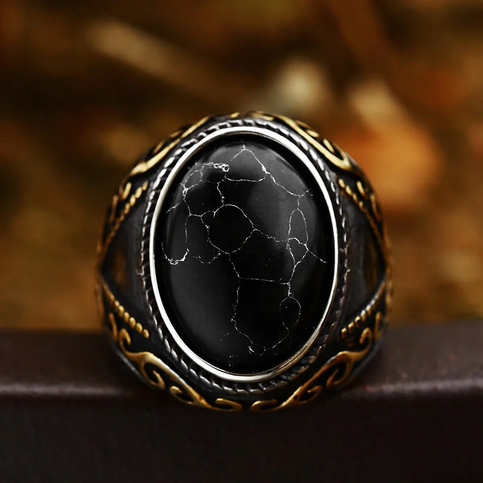 Arabian Gem Stainless Steel Ring