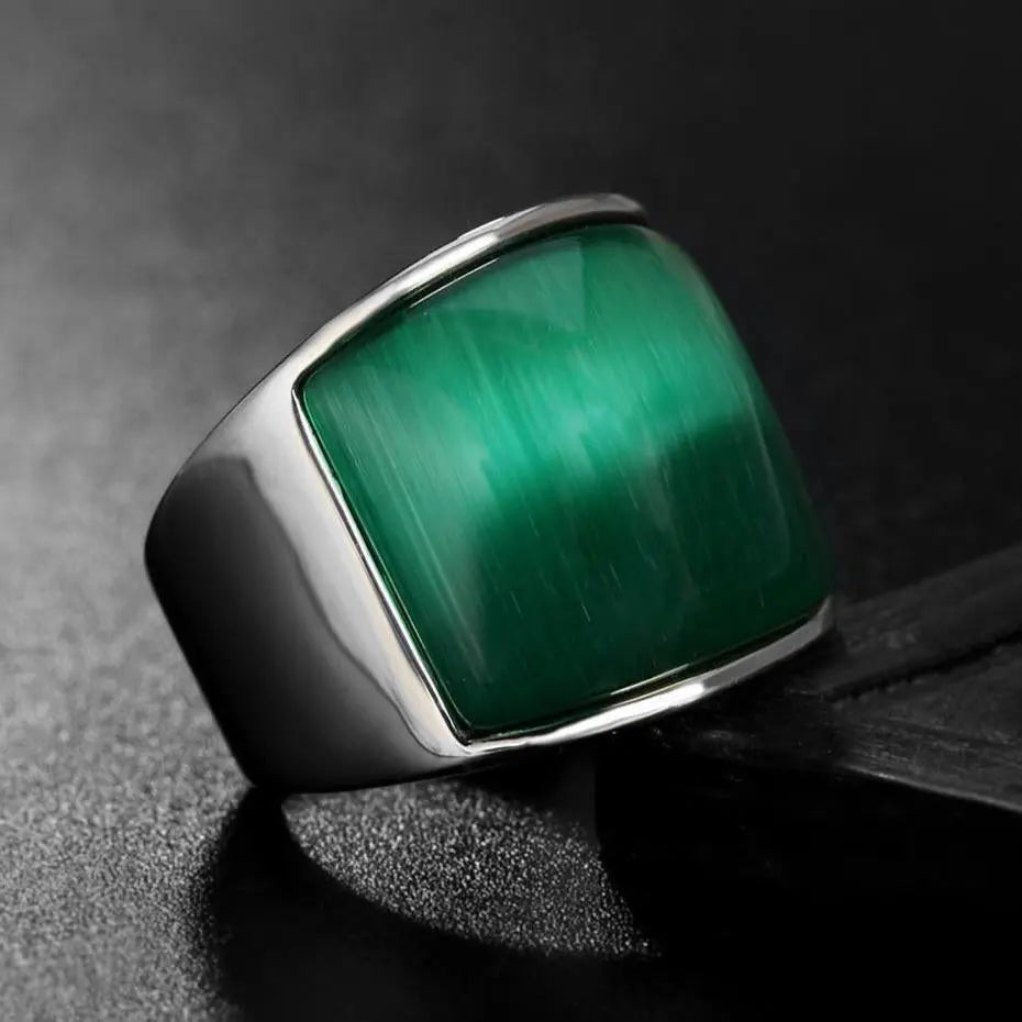Aurora Stainless Steel Ring - Vrafi Jewelry