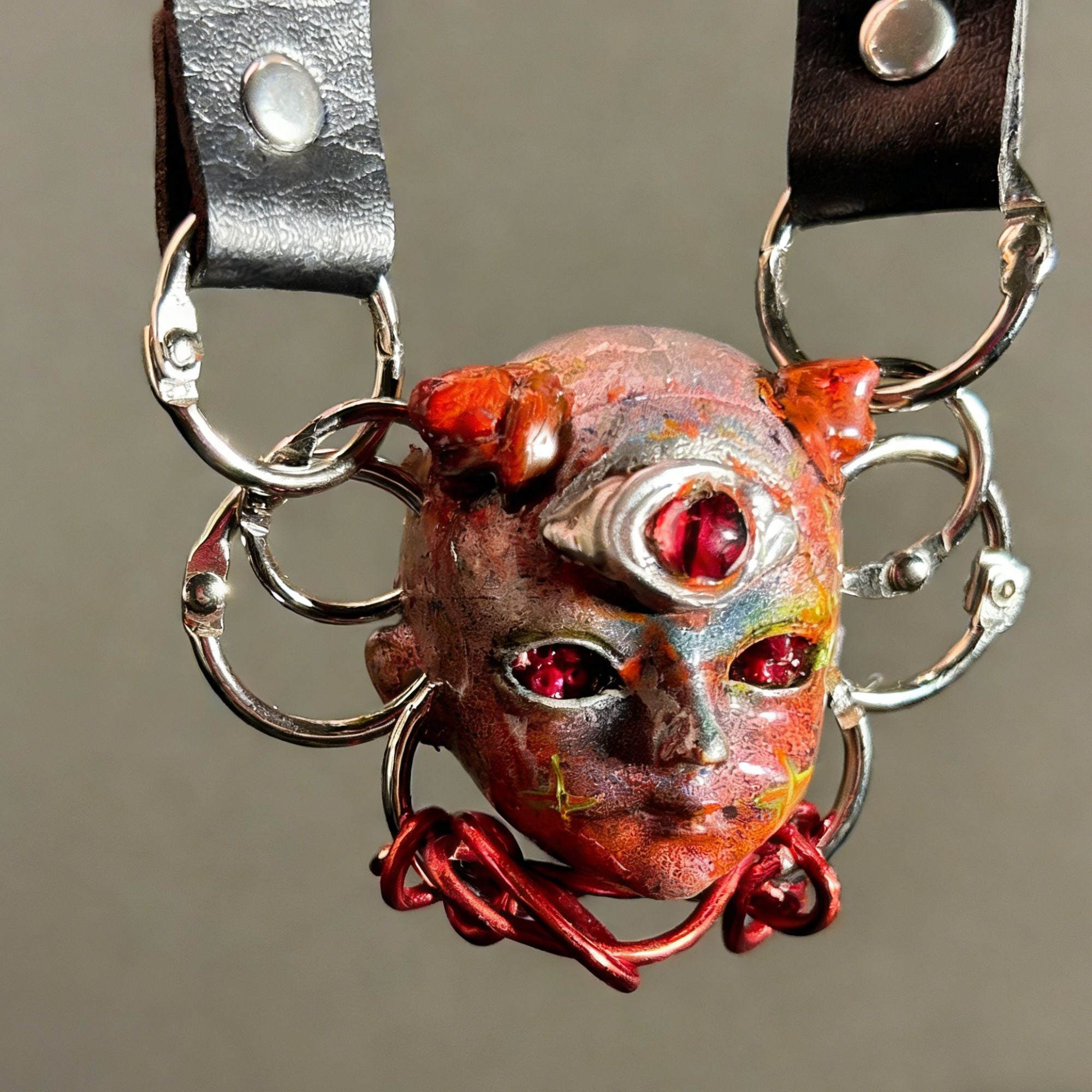 Devil's Eye Rivets Choker