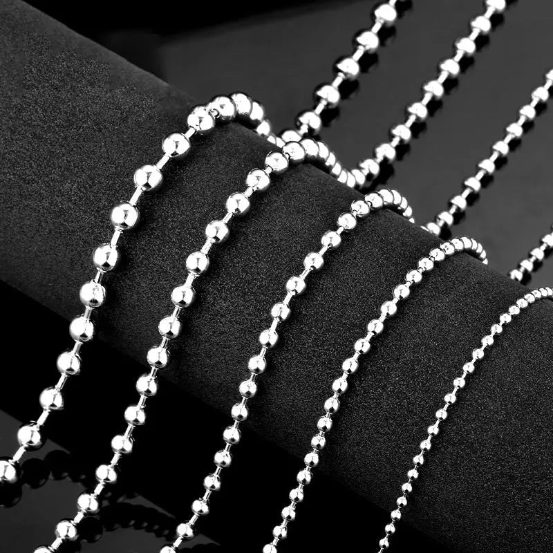 Ball Bead Chain Stainless Steel Necklace VRAFI
