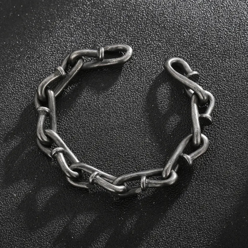 Bending Nails Stainless Steel Bracelet - Vrafi Jewelry