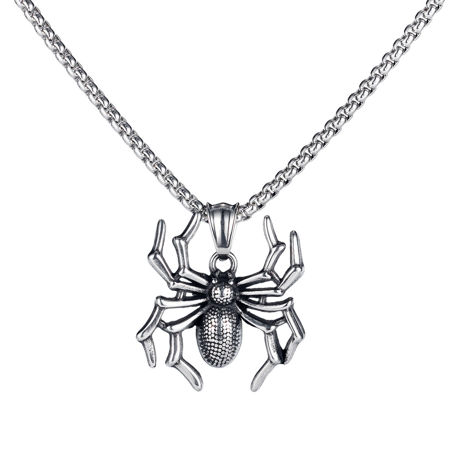 Bold Punk Spider Men's Necklace