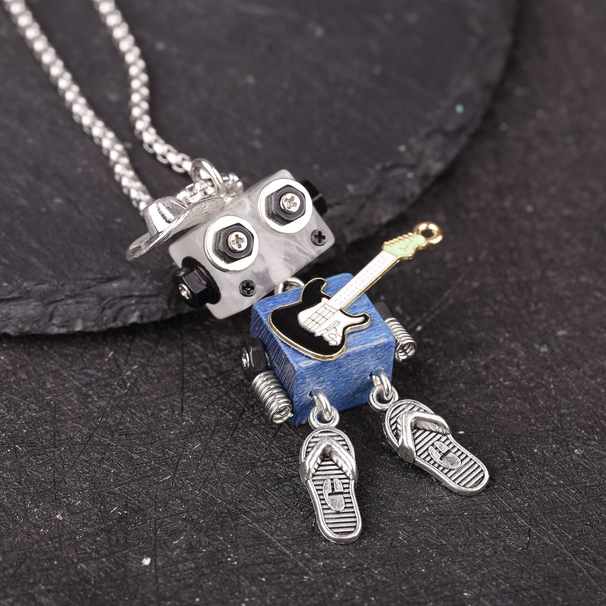 Collier en acier inoxydable avec chaîne cubaine