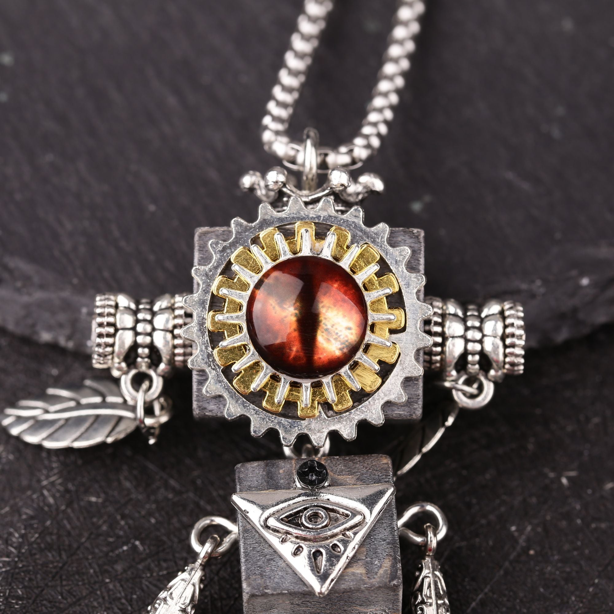 Collier en acier inoxydable avec chaîne cubaine