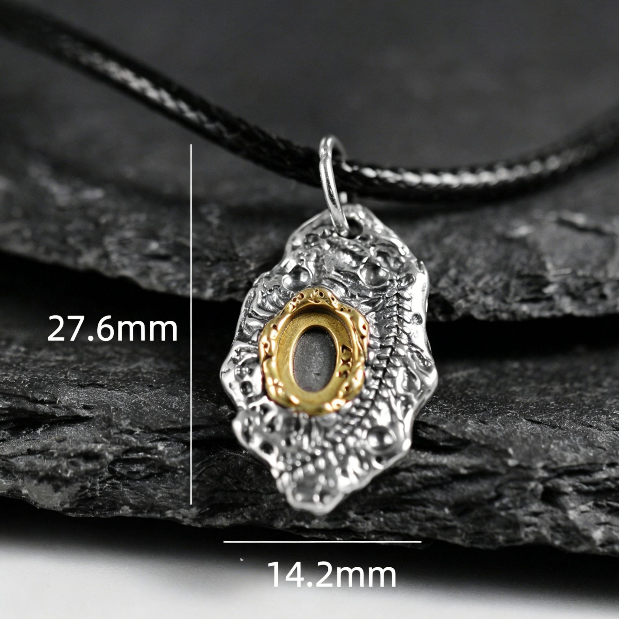 Bague en acier inoxydable en forme de corps 3D