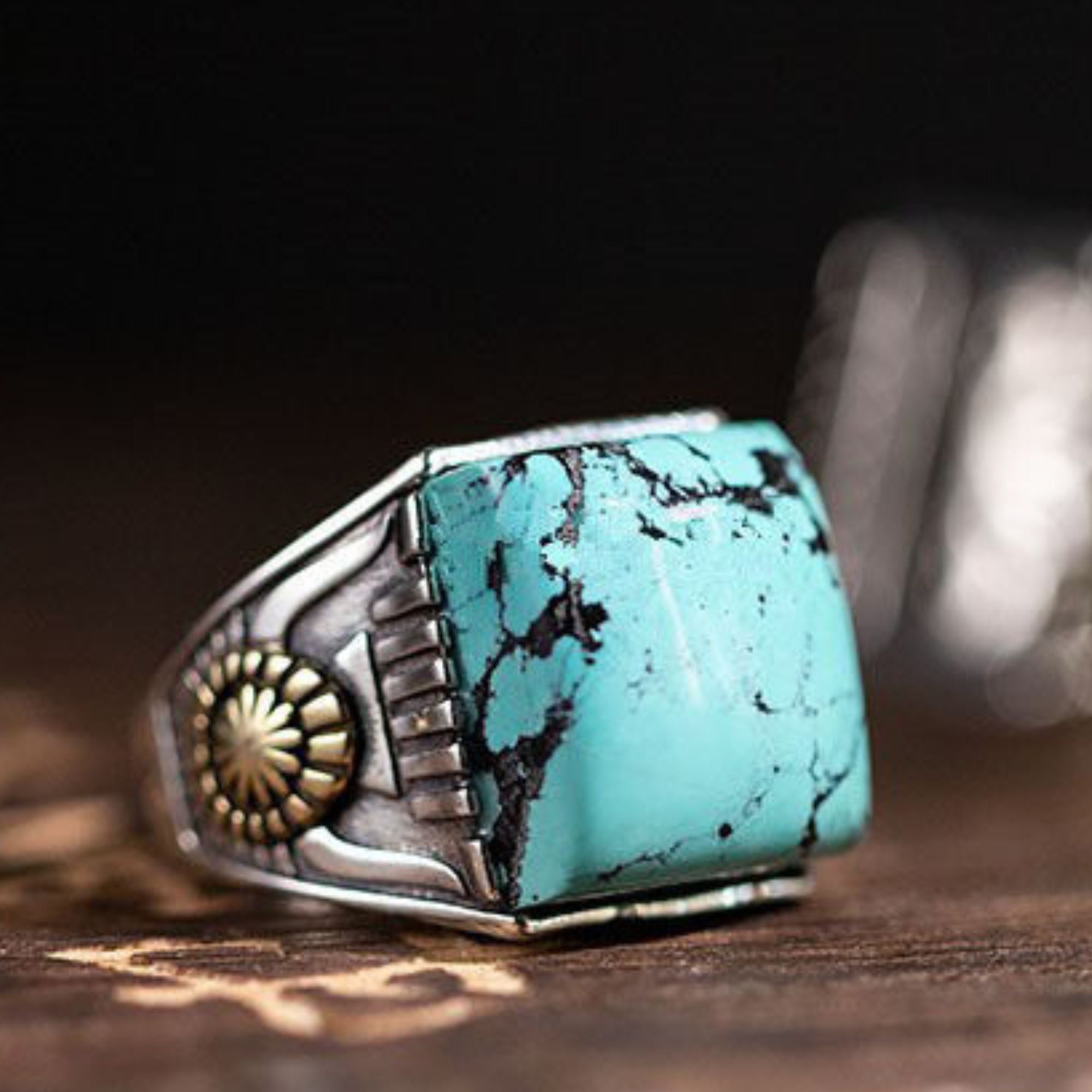 Bague en acier inoxydable en forme de corps 3D