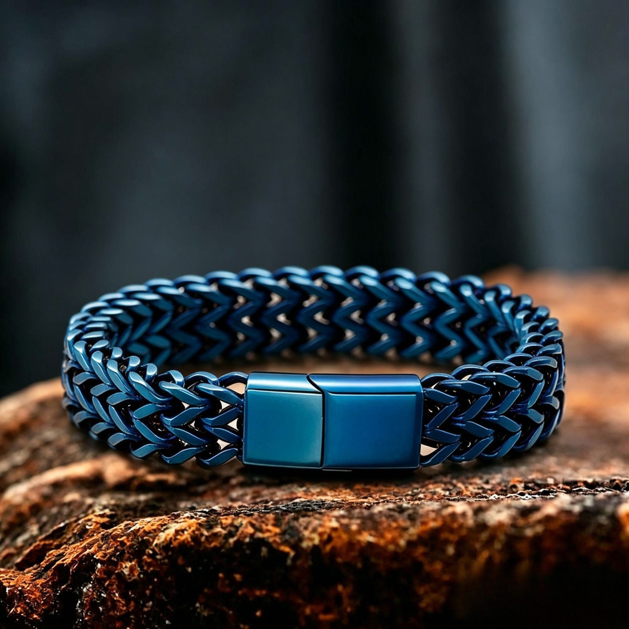 Mesh-Kettenarmband aus Edelstahl 