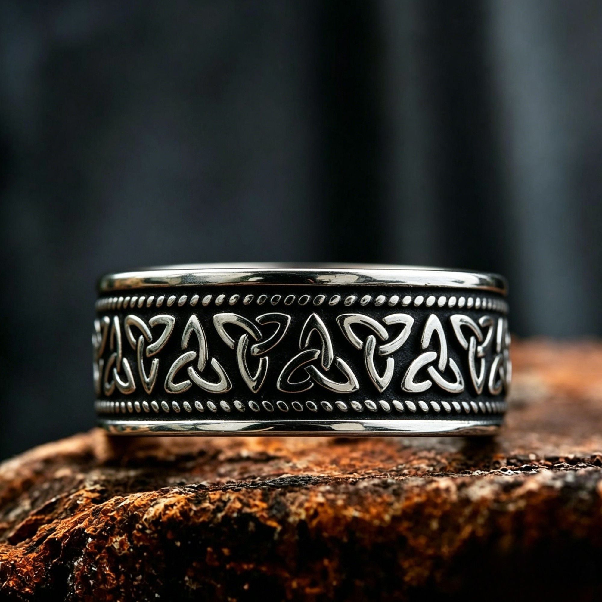 Viking Celtic Knot Stainless Steel Ring