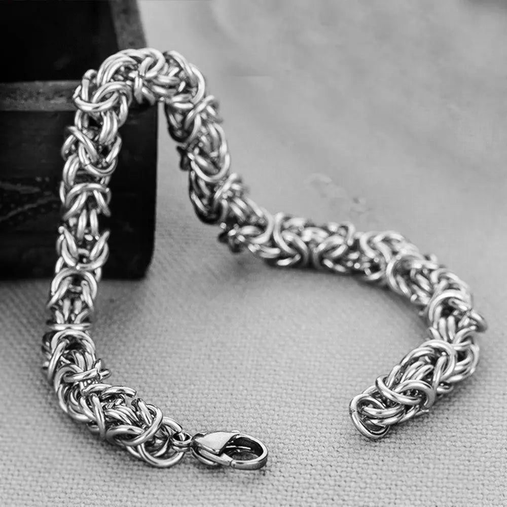 Byzantine Link Stainless Steel Bracelet VRAFI