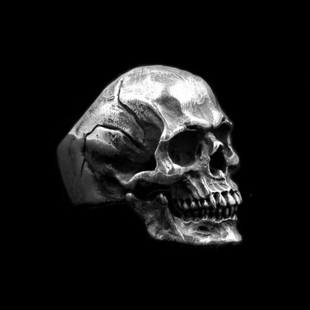 Calvarium Skull Stainless Steel Ring - Vrafi Jewelry