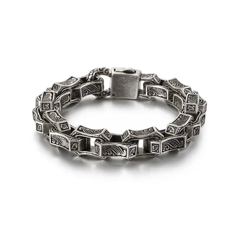 Carved Motorcycle Stainless Steel Bracelet VRAFI