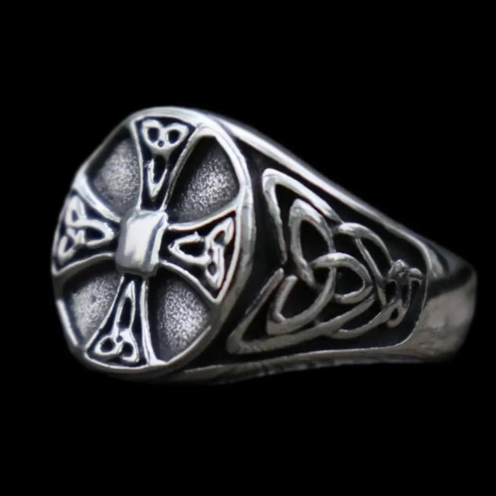 Celtics Knot Cross Stainless Steel Ring - Vrafi Jewelry