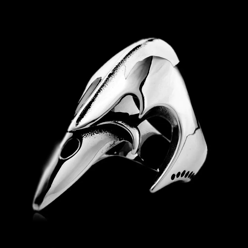 Crow Head Stainless Steel Beast Ring VRAFI