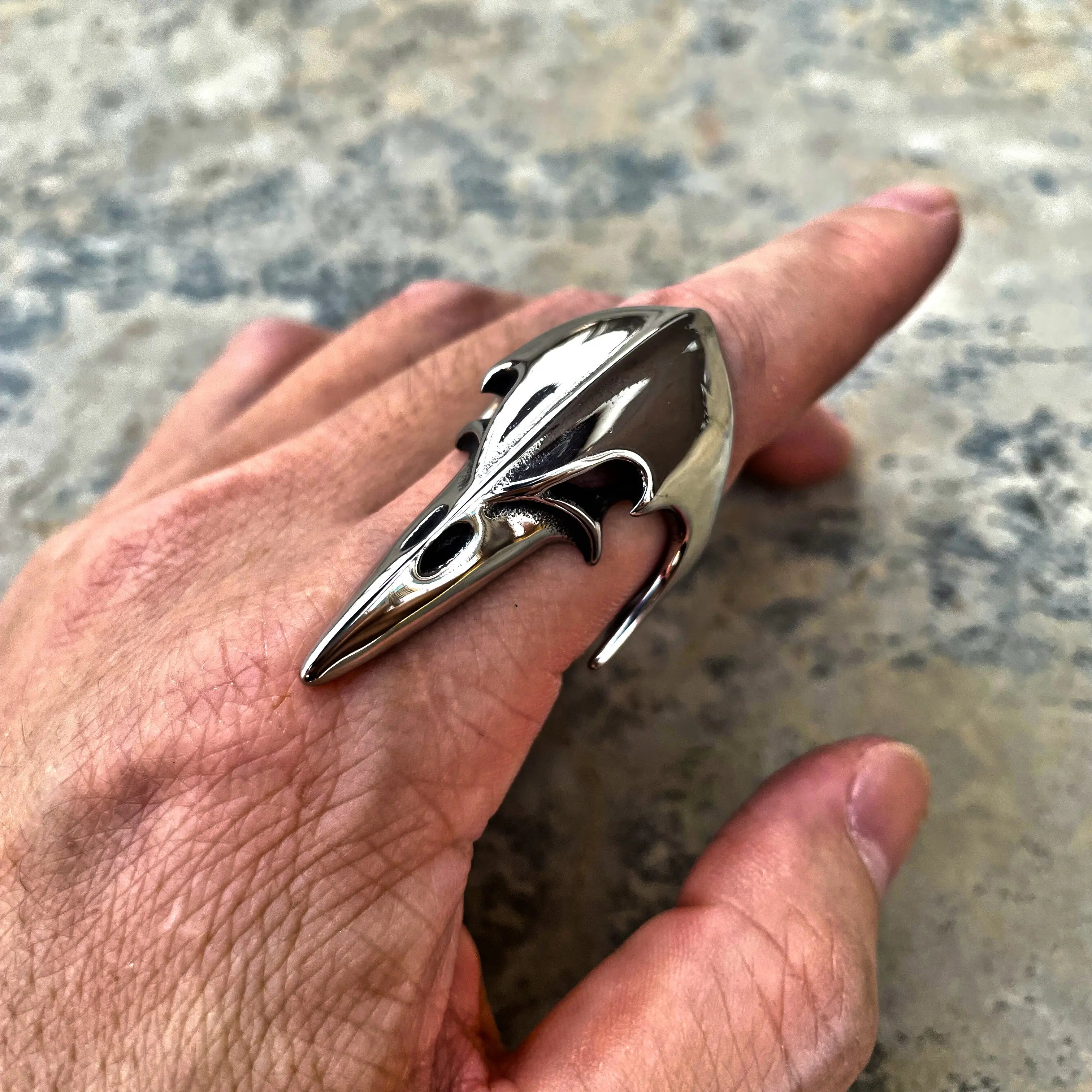 Crow Head Stainless Steel Beast Ring VRAFI