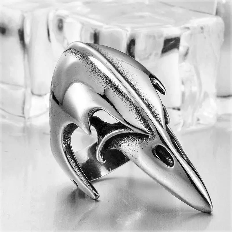 Crow Head Stainless Steel Beast Ring VRAFI