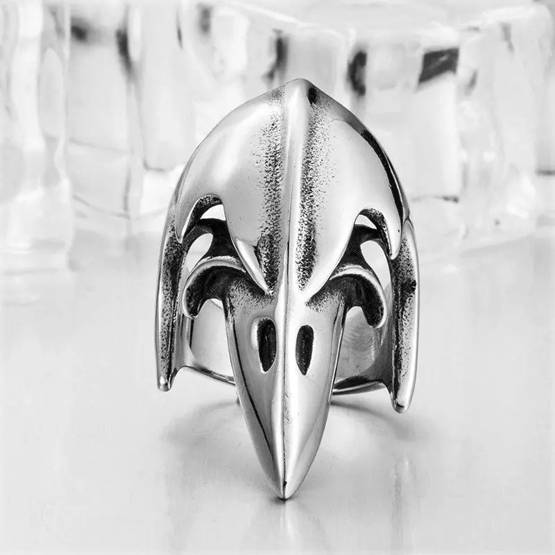 Crow Head Stainless Steel Beast Ring VRAFI