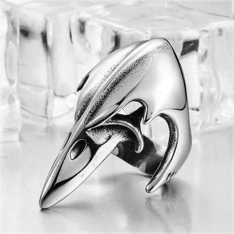 Crow Head Stainless Steel Beast Ring VRAFI