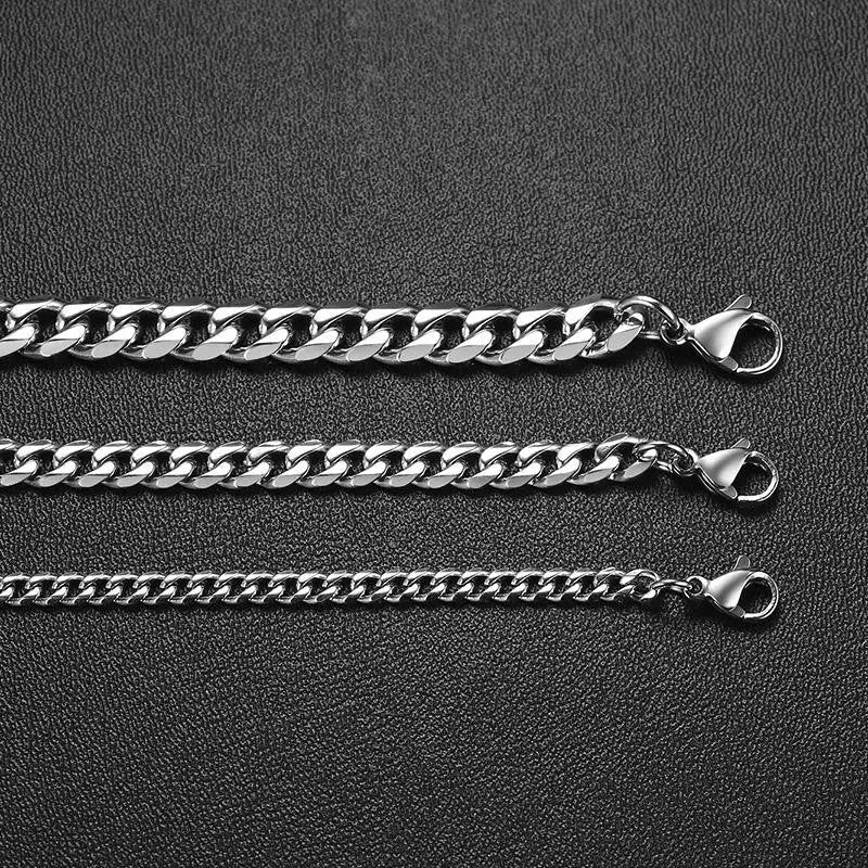 Cuban Chain Stainless Steel Necklace - Vrafi Jewelry