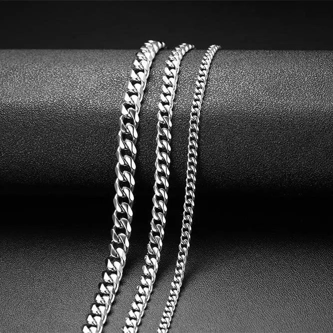 Cuban Chain Stainless Steel Necklace - Vrafi Jewelry