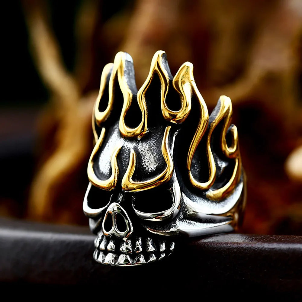Textura De Flor Con Anillo De Acero Inoxidable Esmaltado