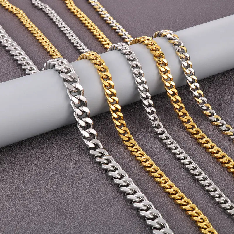 Men's Diamond Cut Franco Chain Necklace