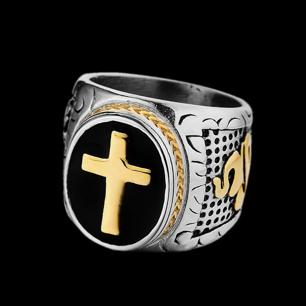 Dove & Praying Cross Ring - Vrafi Jewelry