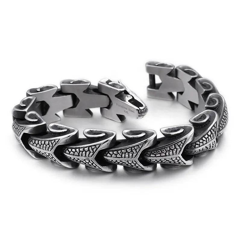 Dragon Bone Stainless Steel Bracelet VRAFI